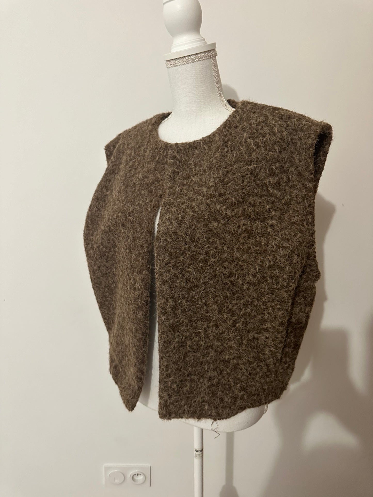 Veste sans manche marron ISA
