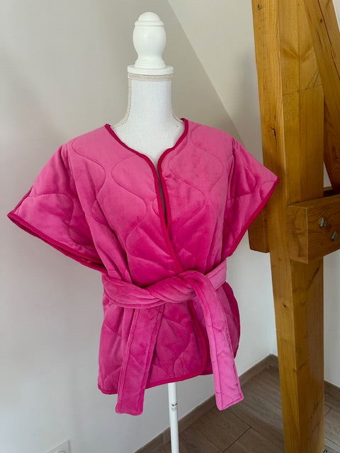Veste sans manche fuchsia ALICIA